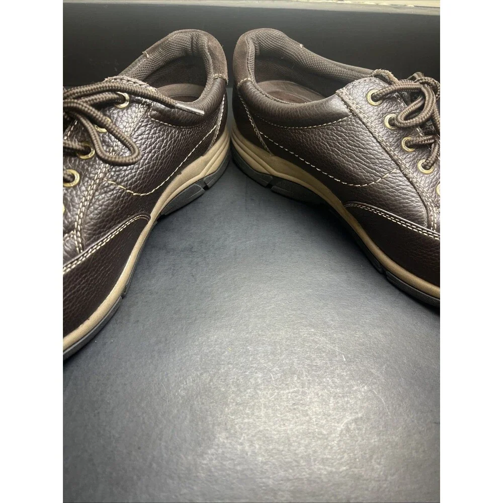 ADRIAN Men's Brown Leather Upper Wide Dress Casual Shoes‎ US 11W